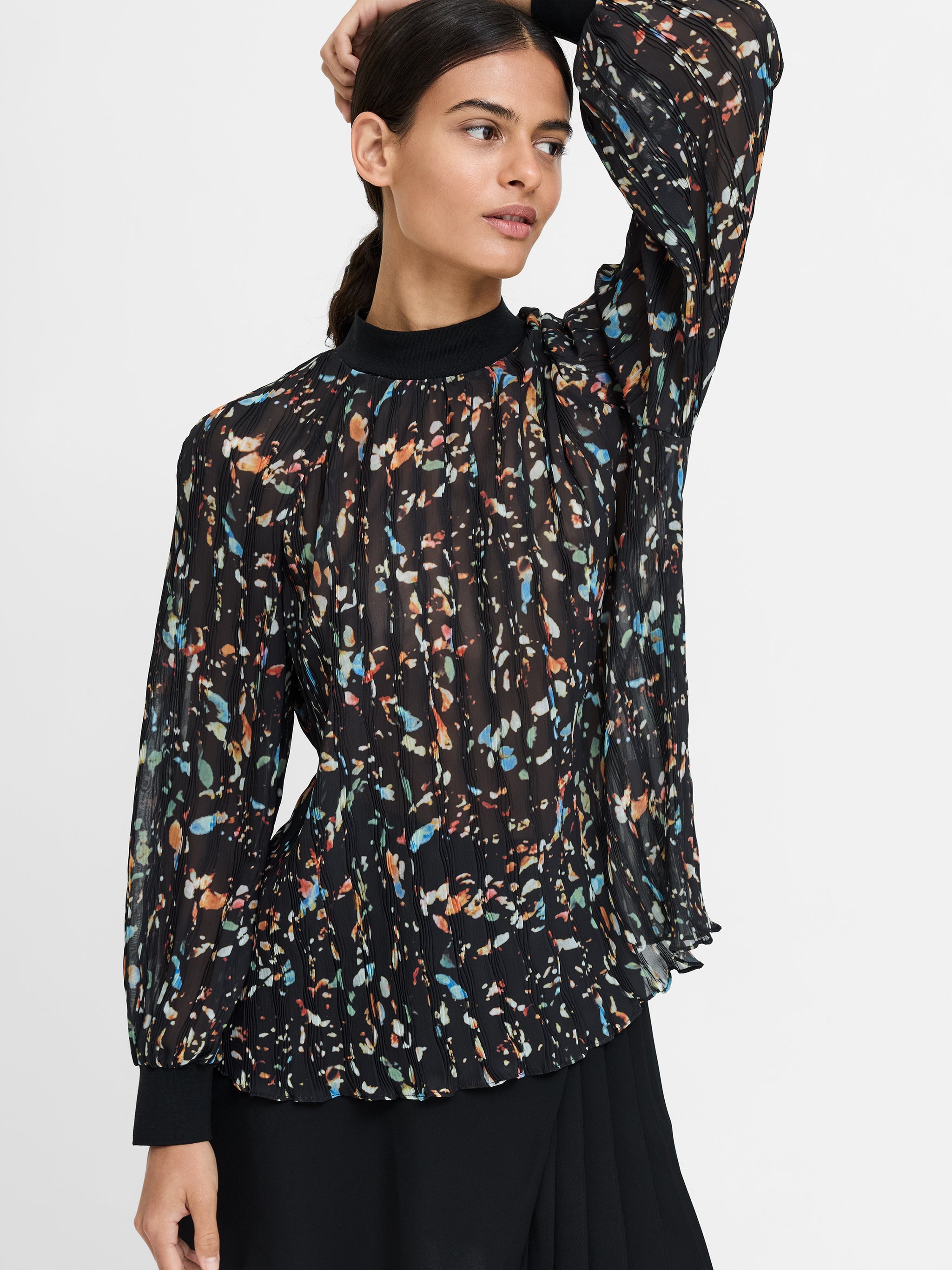 FRENCH CONNECTION  KYLIE CLAUDETTE BLACK MULTI