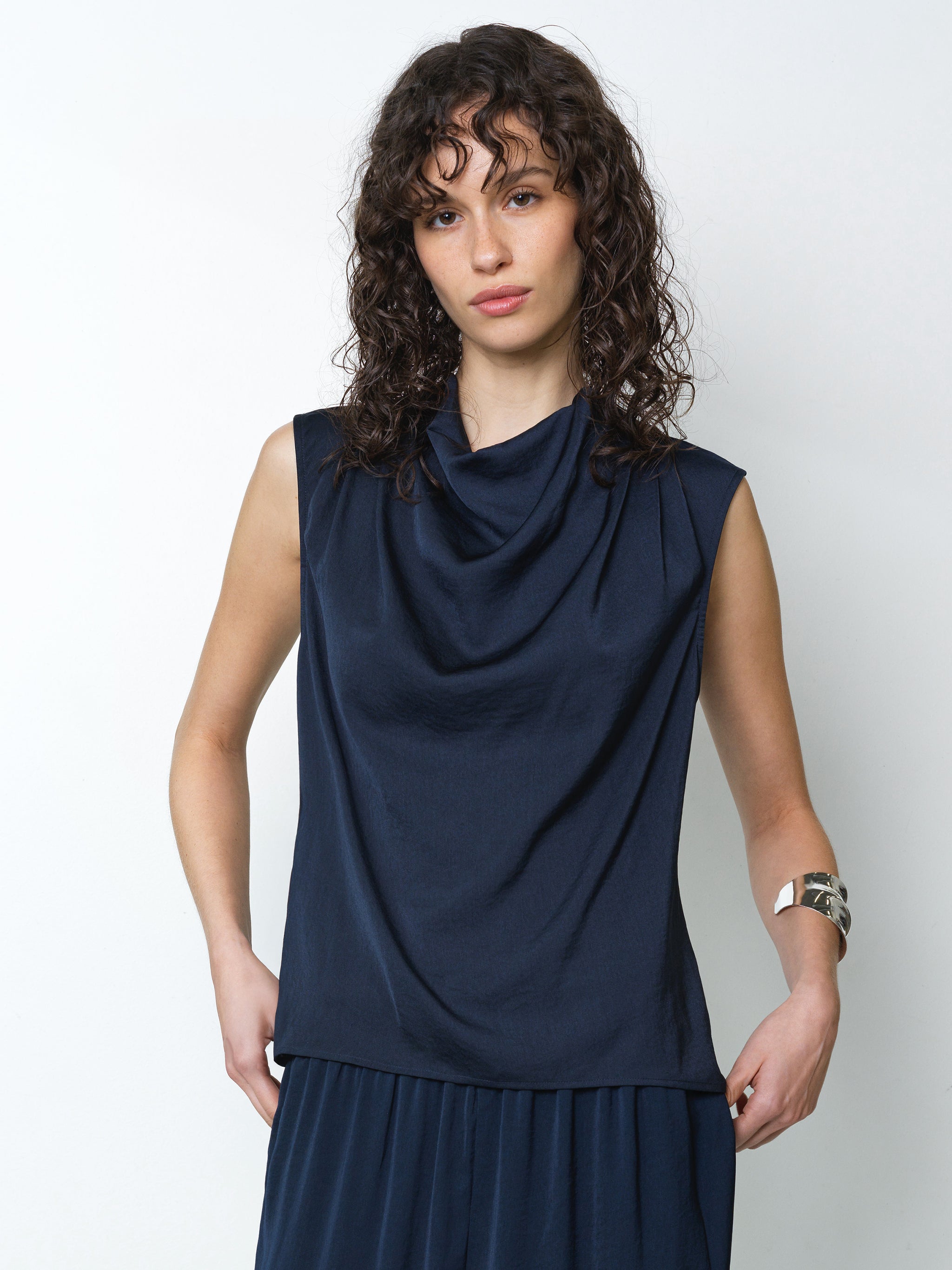 FRENCH CONNECTION  DAMASCO AIR FLOW NEW NAVY