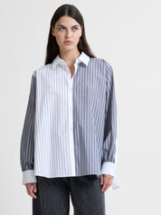 FRENCH CONNECTION  CAMBRIA STRIPE GREY MIX