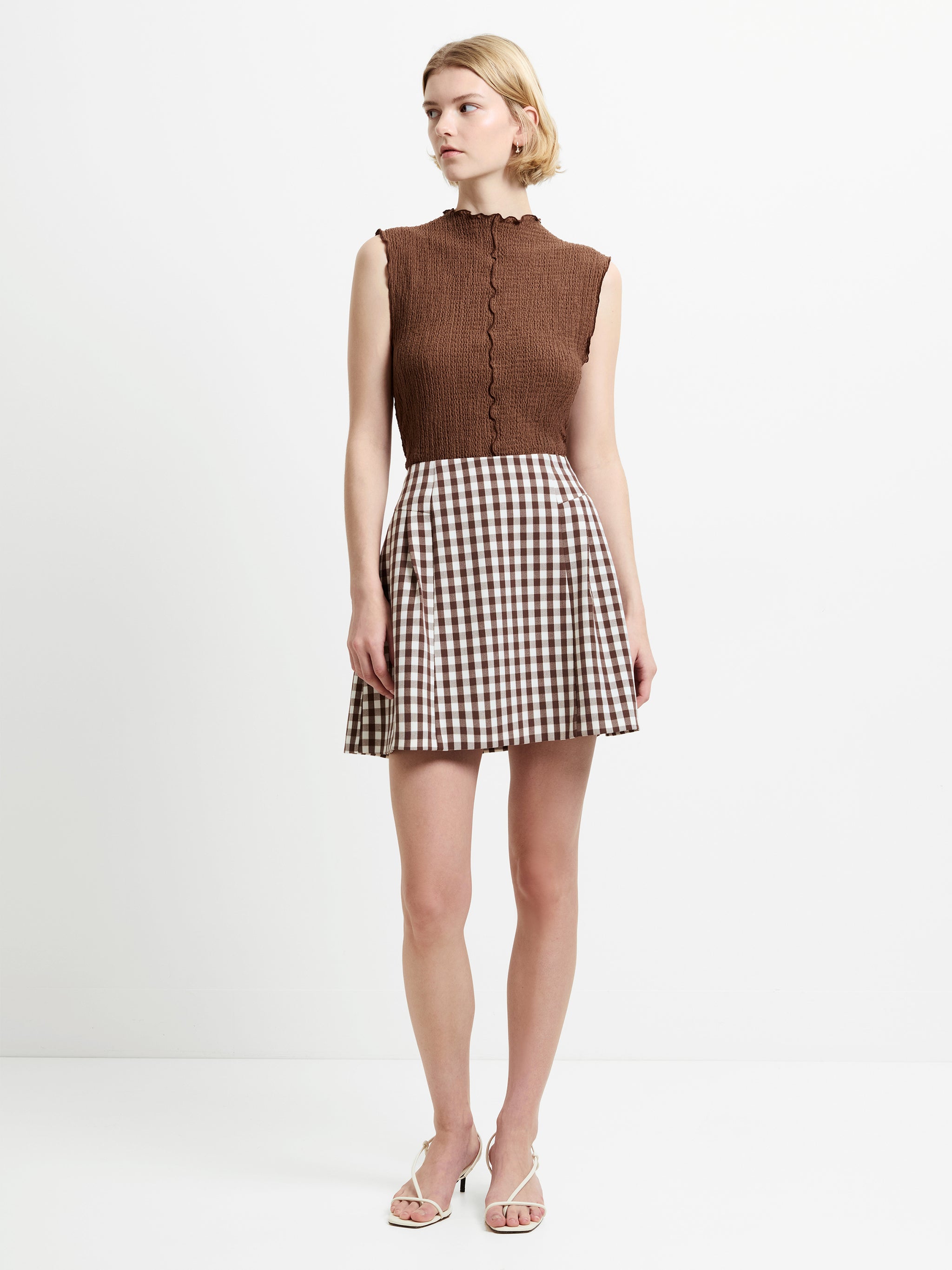FRENCH CONNECTION LEXI SUITING ESPRESSO BROWN