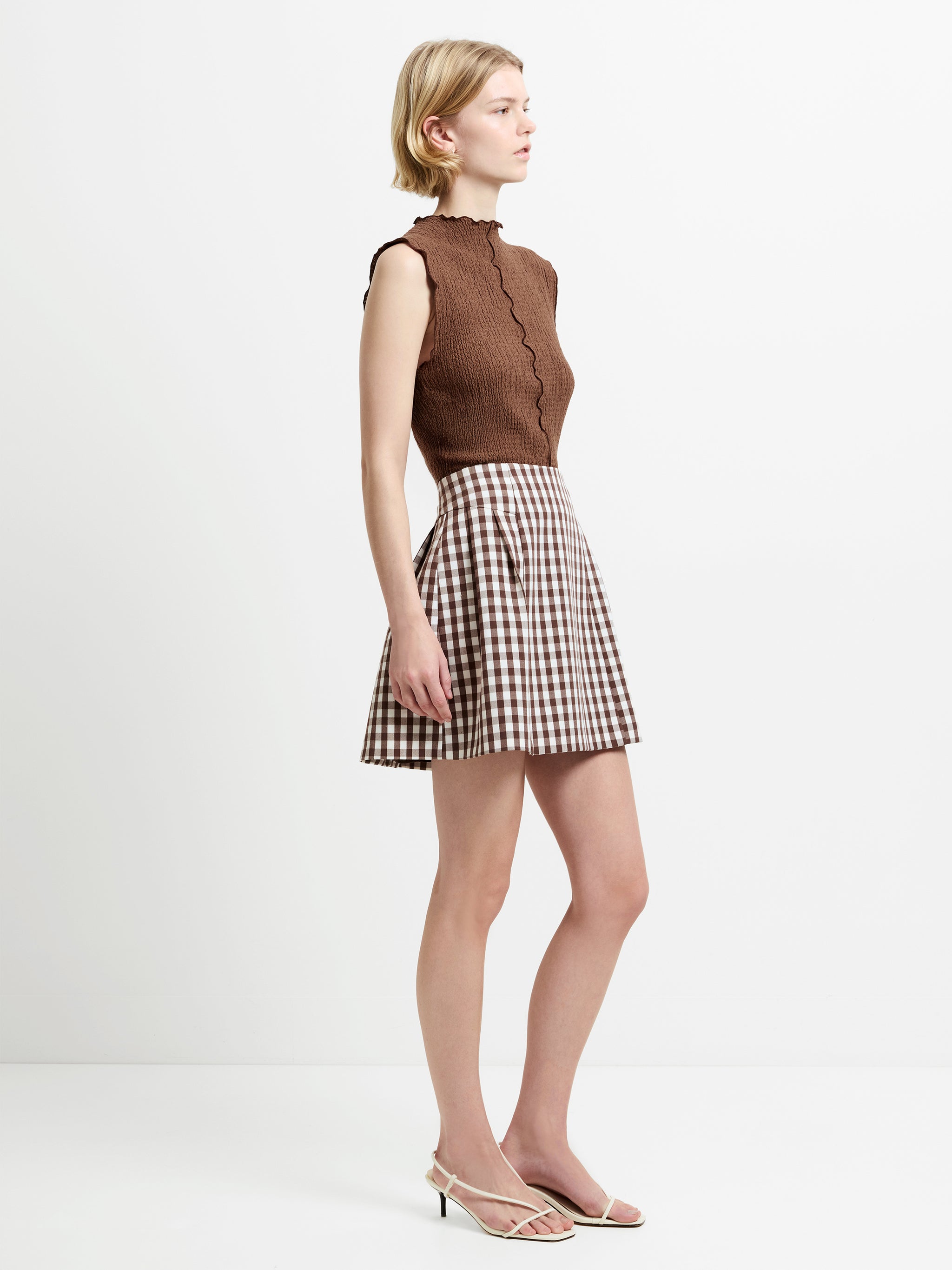 FRENCH CONNECTION LEXI SUITING ESPRESSO BROWN