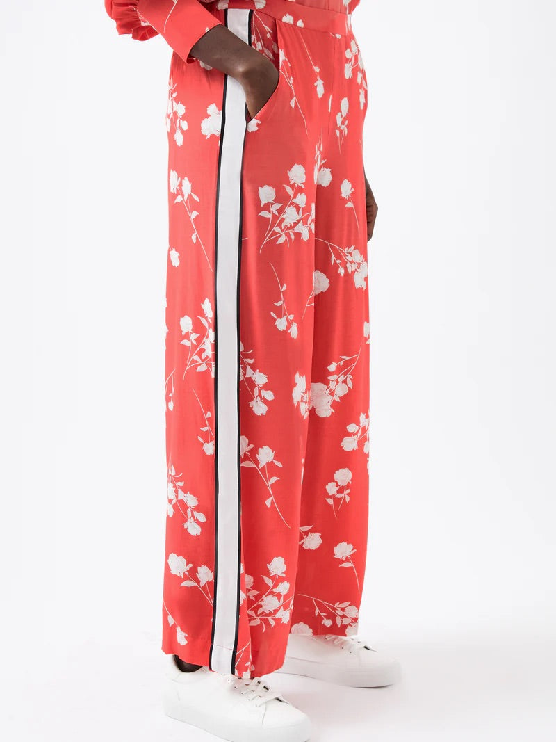 FRENCH CONNECTION ALESSANDR PANT DELPHINE RED/WHT/BLK