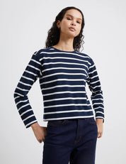 FRENCH CONNECTION RALLIE STRIPE MARINE/WHITE