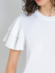 FRENCH CONNECTION  AYLAA KRISTA LINEN WHITE
