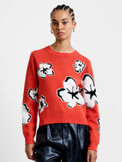 FRENCH CONNECTION  PAISLEE JACQUARD FLAME ORANGE