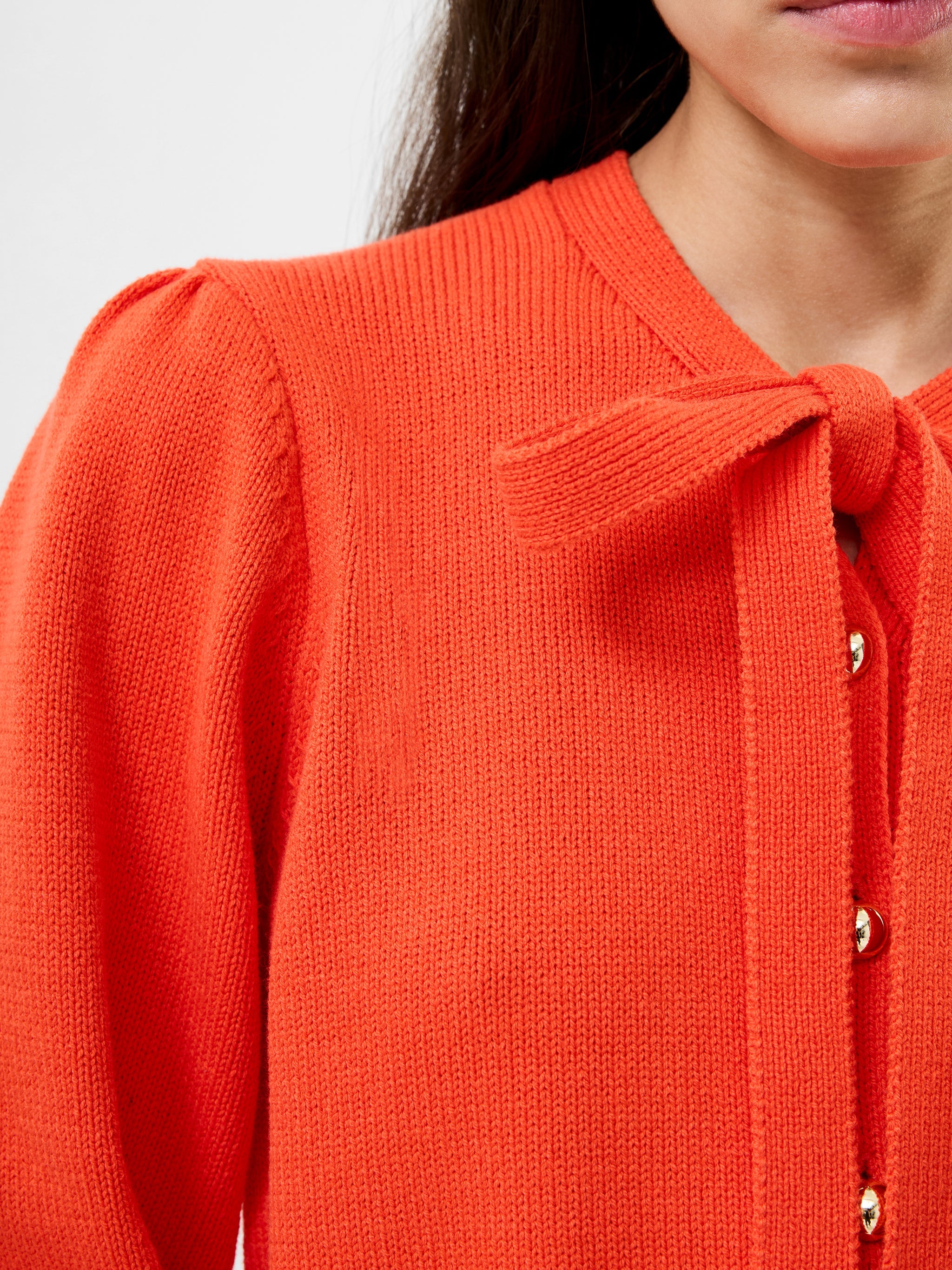 FRENCH CONNECTION  VARLI TIE NK FLAME ORANGE