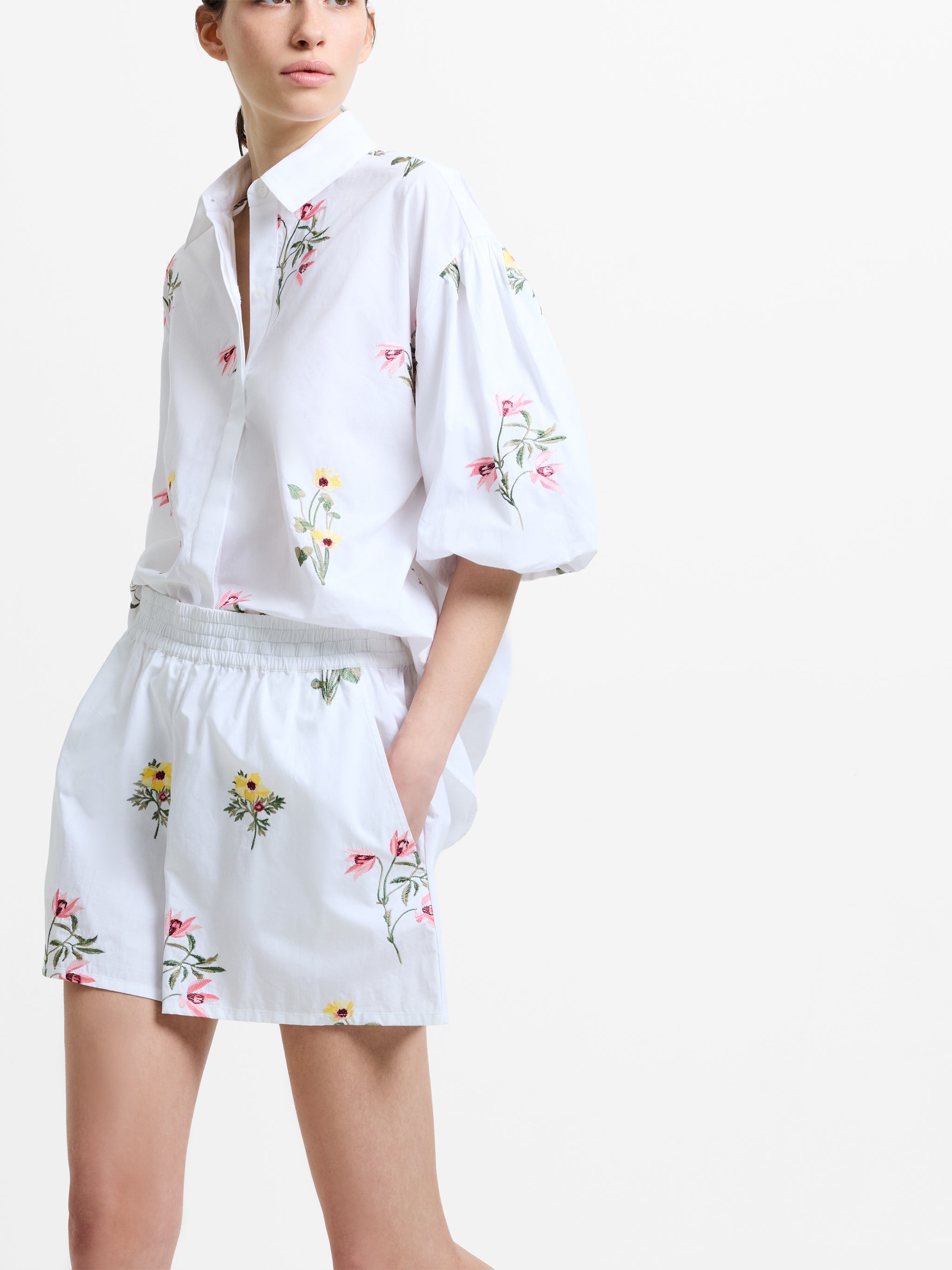 FRENCH CONNECTION  CAMBRIA LINEN WHITE SHORT