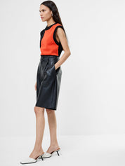FRENCH CONNECTION  CROLENDA PU Black