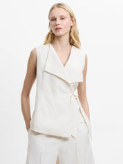 FRENCH CONNECTION  RAQUEL TIE CREAM