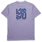 KAVU CUBED T SHIRT  DUSTED GRAPE