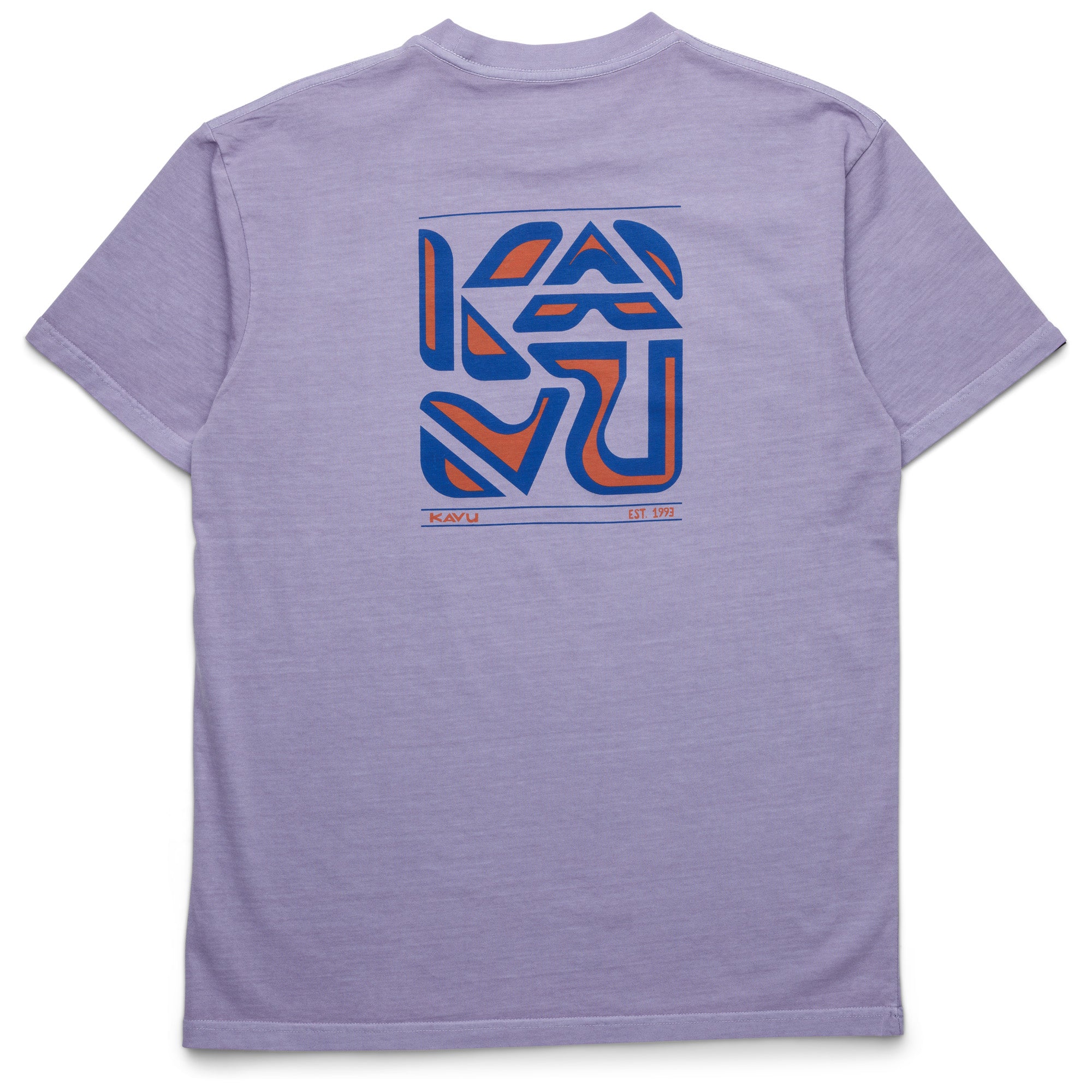 KAVU CUBED T SHIRT  DUSTED GRAPE