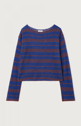 AMERICAN VINTAGE  BODYROW WAVE STRIPE PECAN MELANGE
