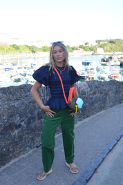 ICHI FECOVA  FAIRWAY GREEN PANT