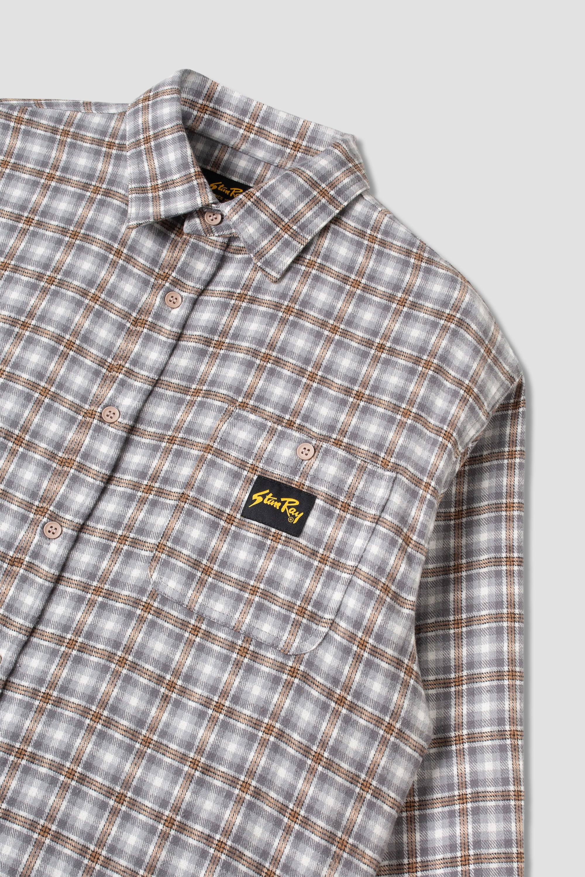 STANRAY FLANNEL SHIRT GREY PLAID