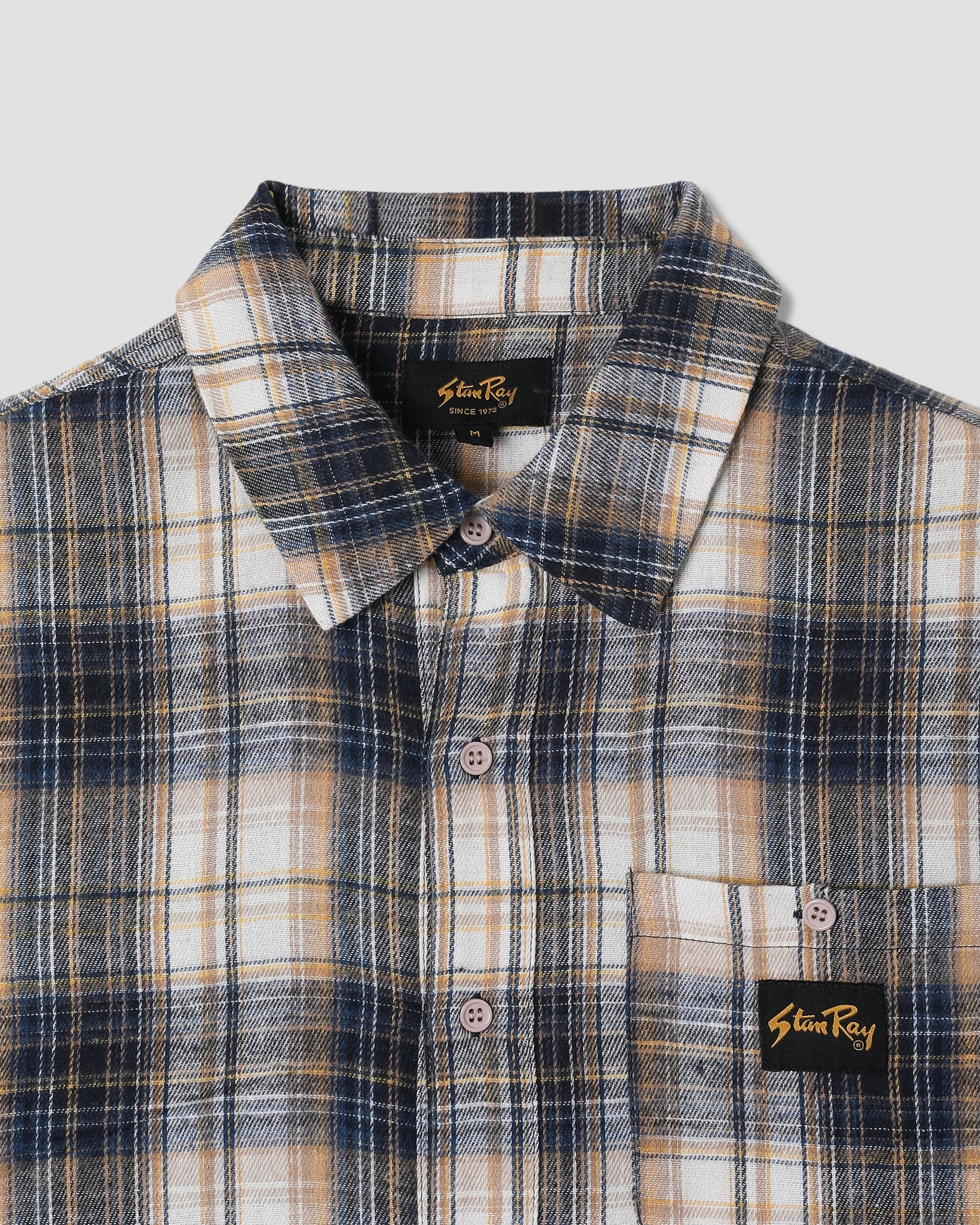 STANRAY FLANNEL SHIRT NAVY PLAID