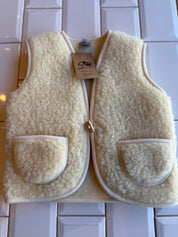 SHEEP BY THE SEA JUNIOR VEST ALPEN NATURAL