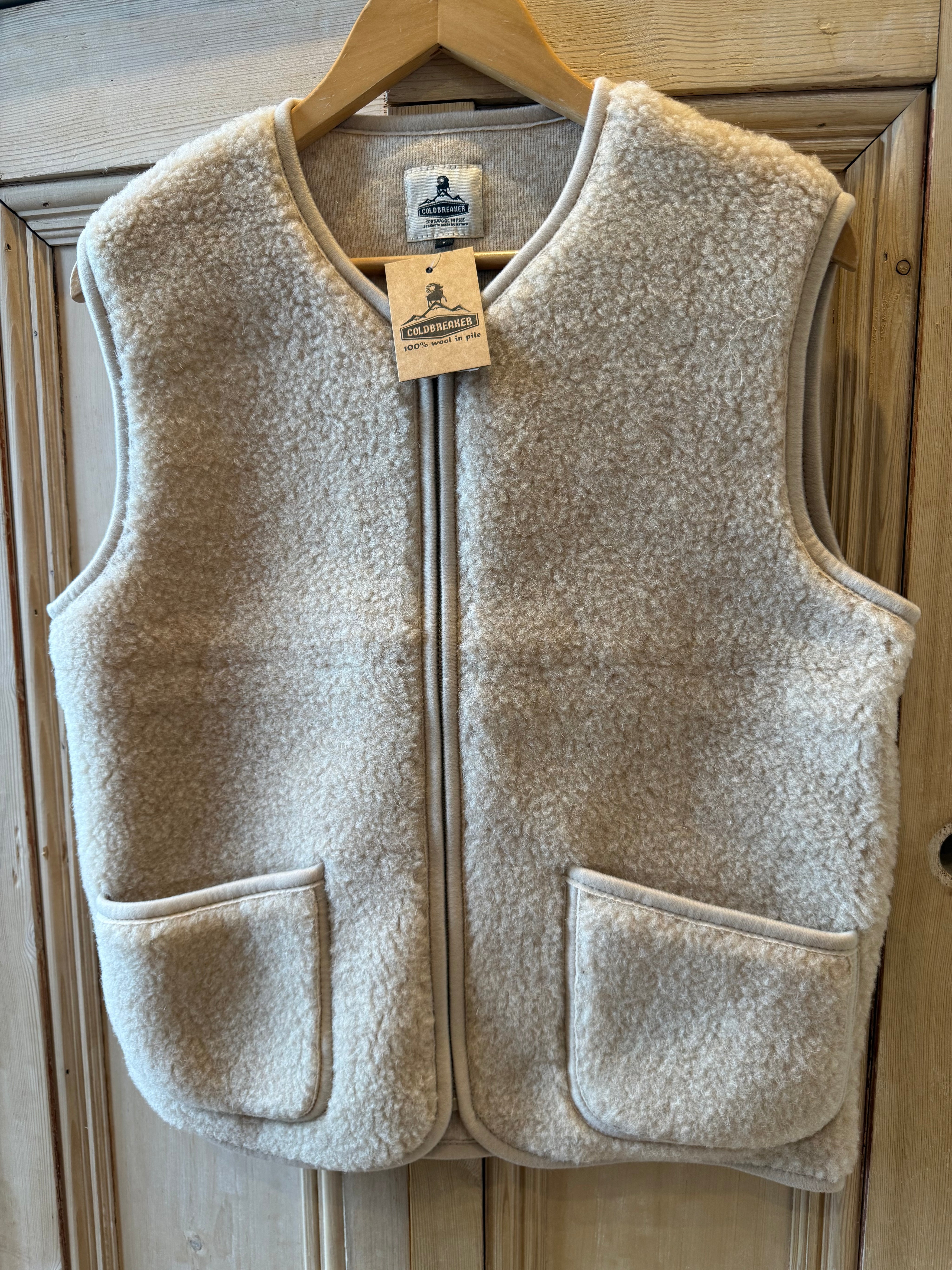 COLDBREAKER PEPITKO VEST LIGHT BEIGE