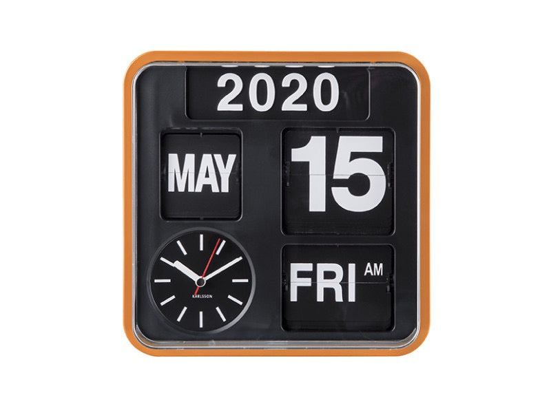 KARLSSON MINI FLIP CLOCK ORANGE