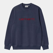 CARHARTT WIP  SWEAT AIR FORCE BLUE