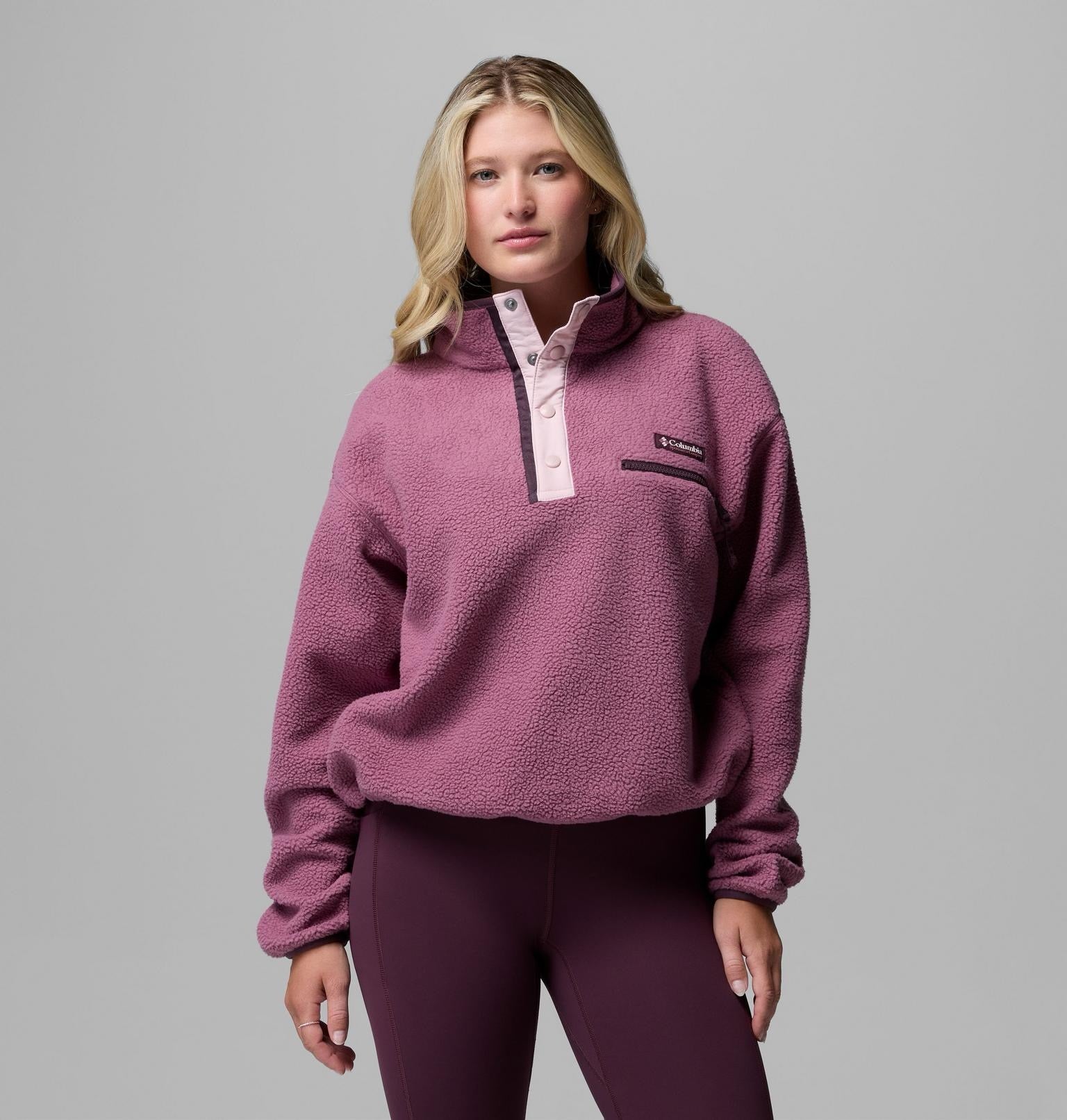 COLUMBIA  HELVETIA II CROP ANTIQUE MAUVE