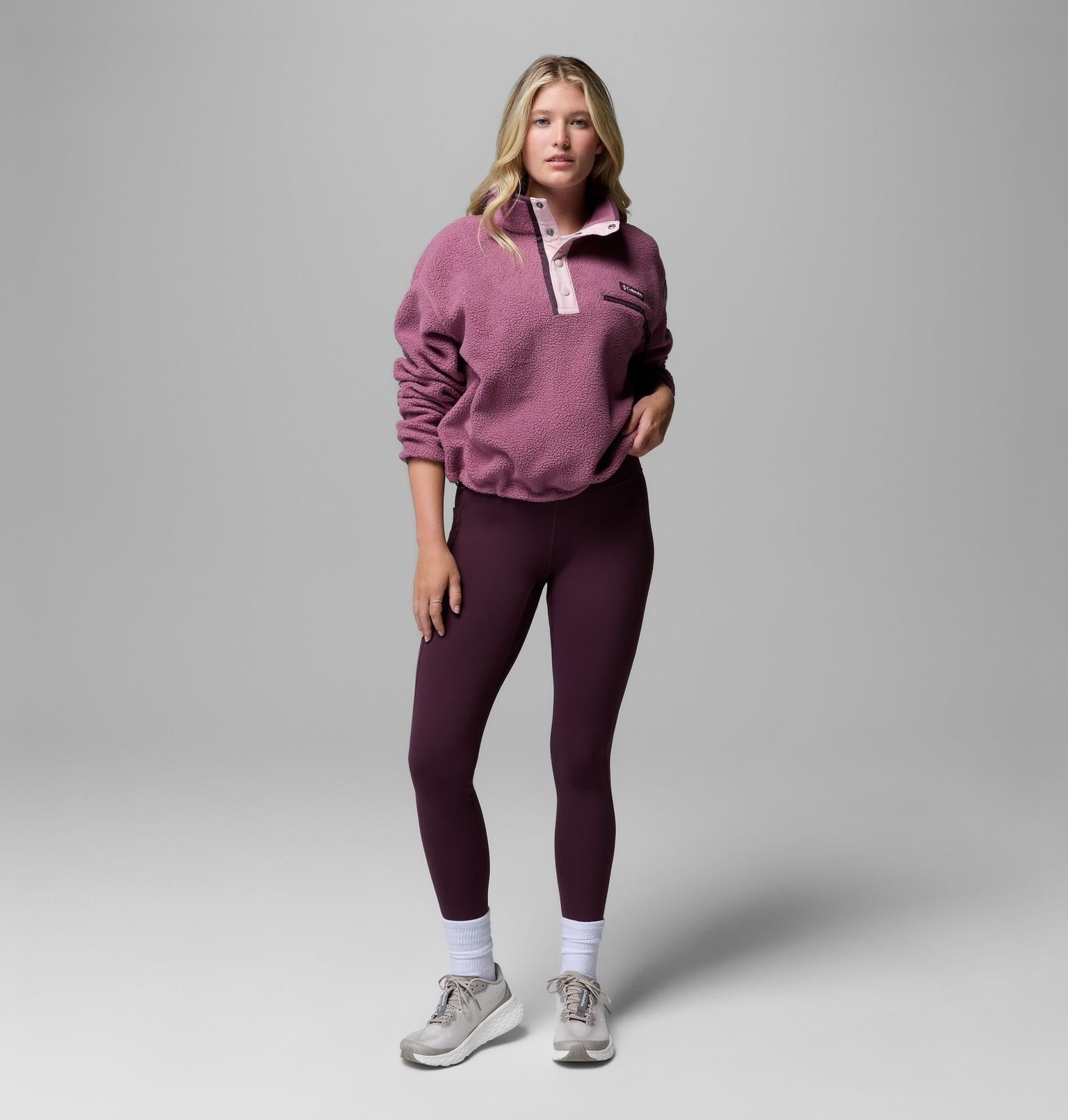 COLUMBIA  HELVETIA II CROP ANTIQUE MAUVE