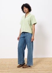 FRNCH  ILEA CHECK CITRON VERT SHIRT