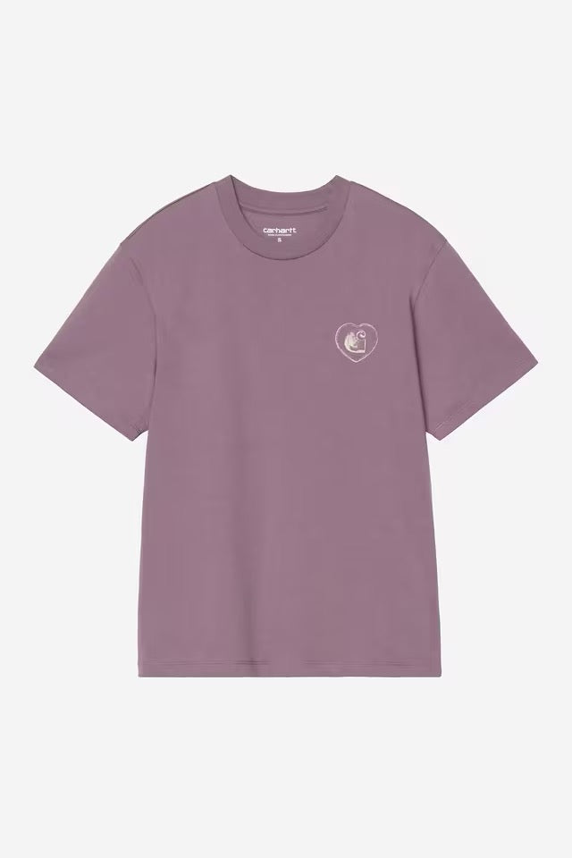 CARHARTT WIP  HEARTS PHLOX PINK TEE