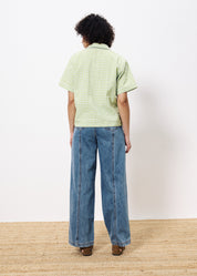 FRNCH  ILEA CHECK CITRON VERT SHIRT