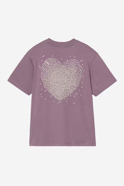 CARHARTT WIP  HEARTS PHLOX PINK TEE