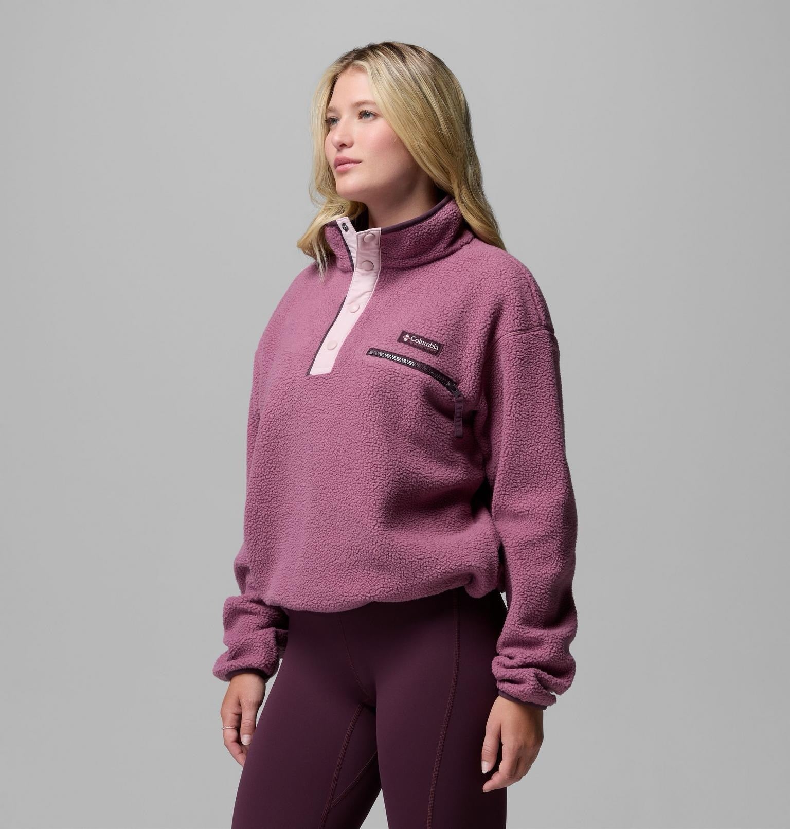 COLUMBIA  HELVETIA II CROP ANTIQUE MAUVE