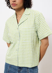FRNCH  ILEA CHECK CITRON VERT SHIRT