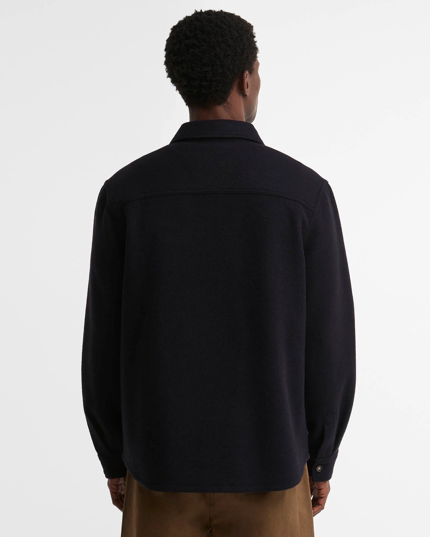 BARBOUR  MARLTOWN NAVY MARL OVERSHIRT