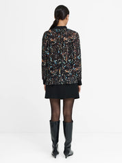 FRENCH CONNECTION  KYLIE CLAUDETTE BLACK MULTI