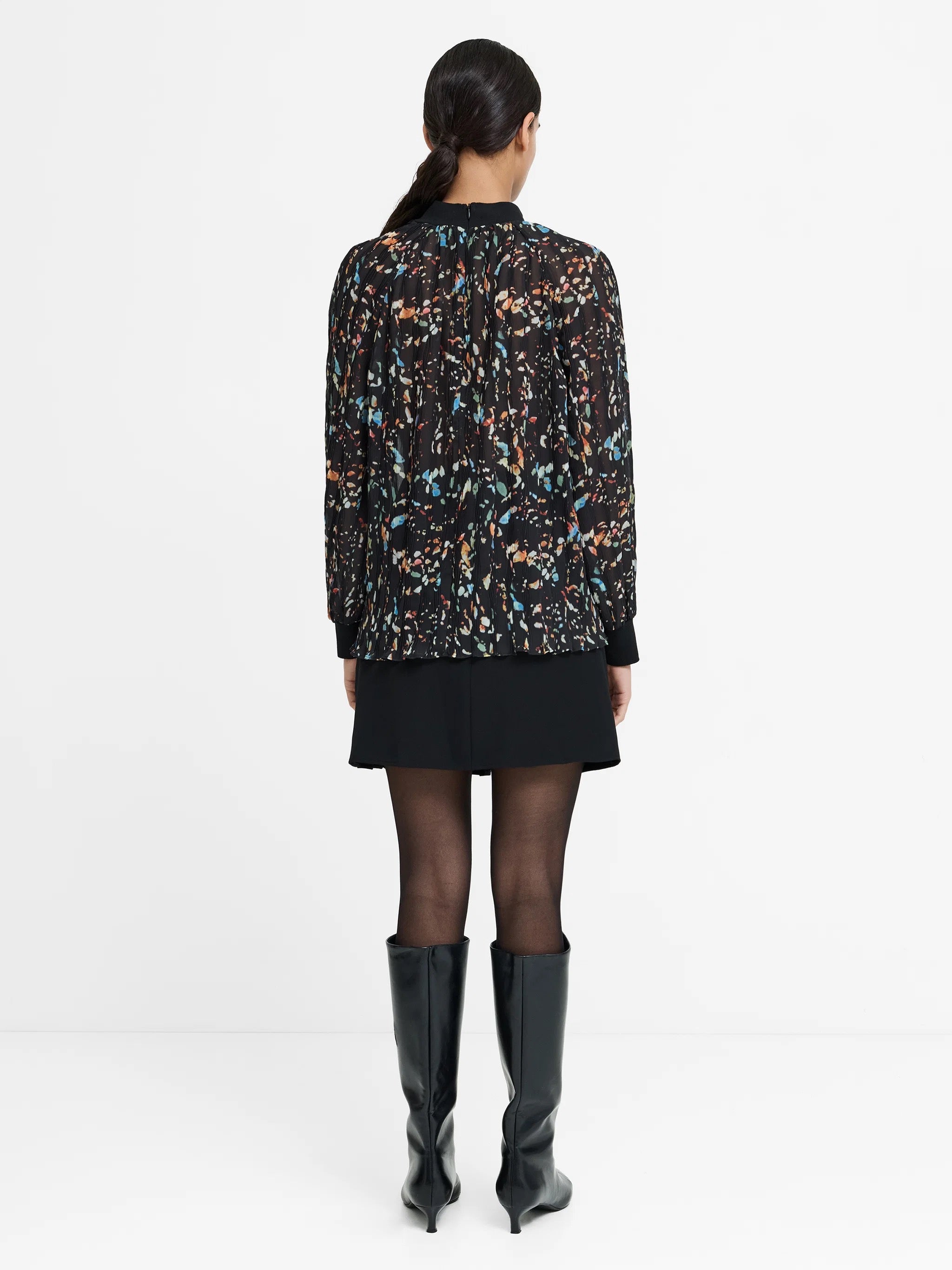 FRENCH CONNECTION  KYLIE CLAUDETTE BLACK MULTI