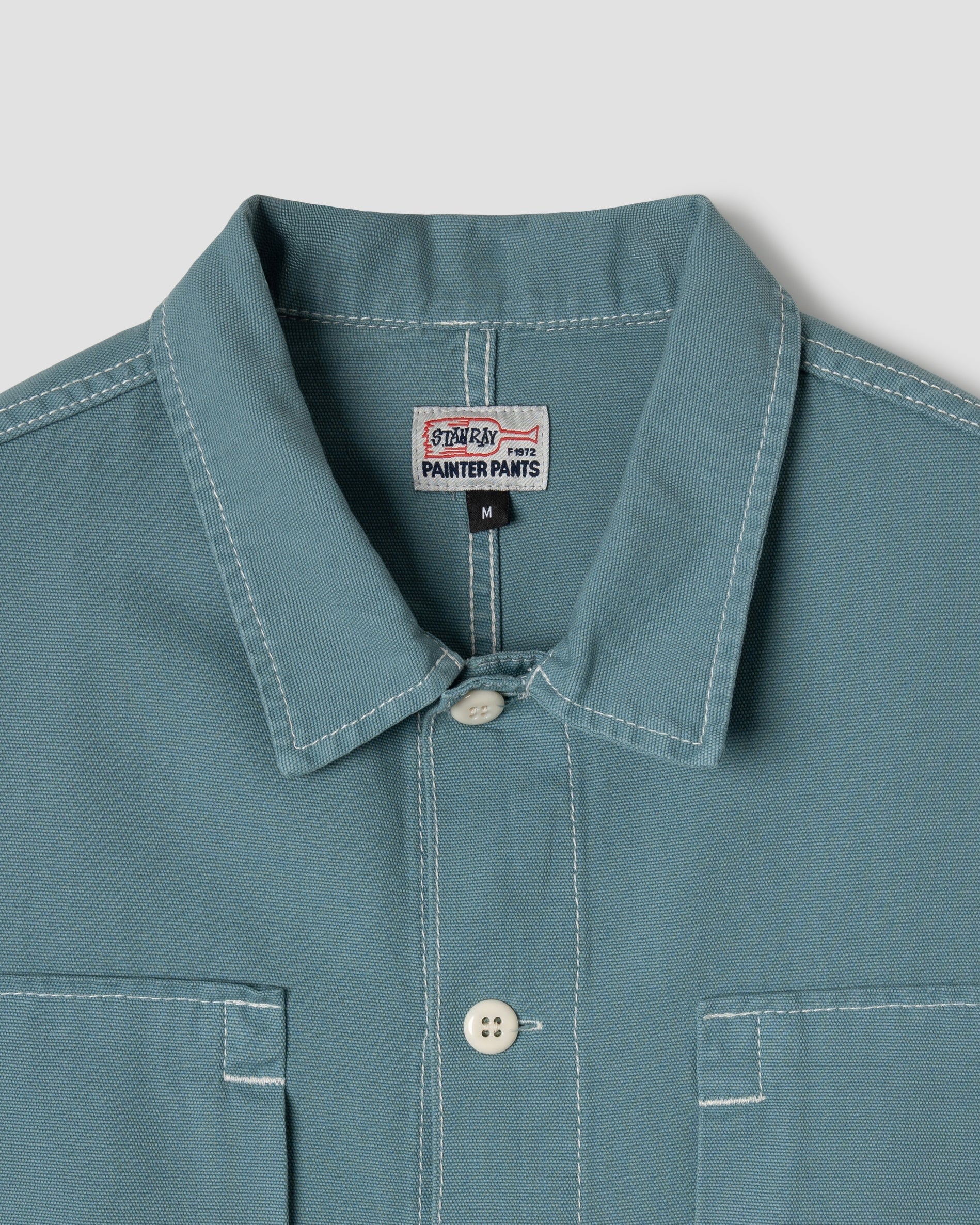 STANRAY S/S PAINTERS SHIRT BRITTANY BLUE CANVAS