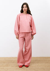 FRNCH NOURA  CHECK ROSE SHIRT