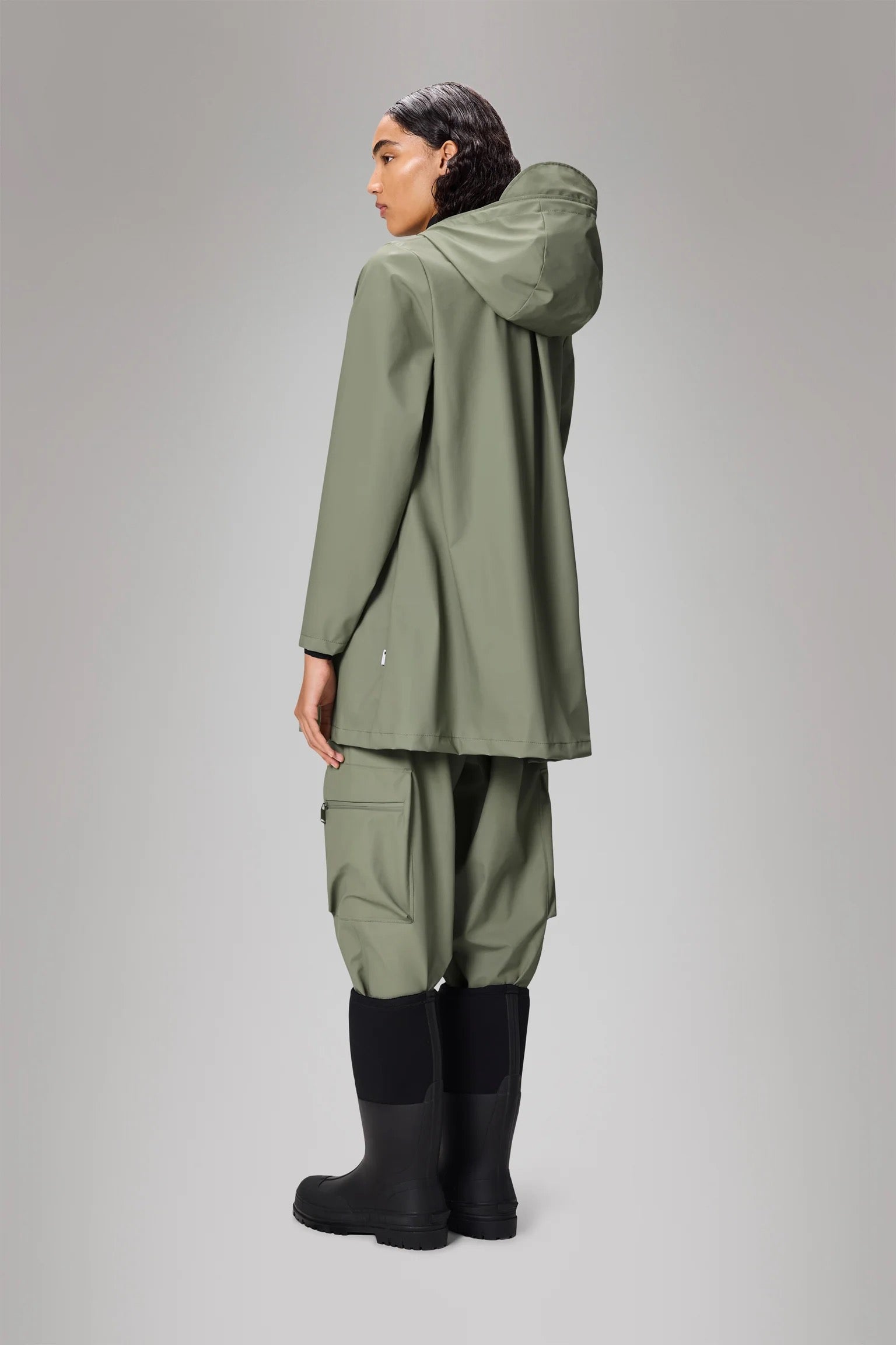 RAINS  A-LINE JKT DRIFT