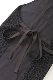 SERVICE WORKS PATTERNED APRON BLACK LEOPARD
