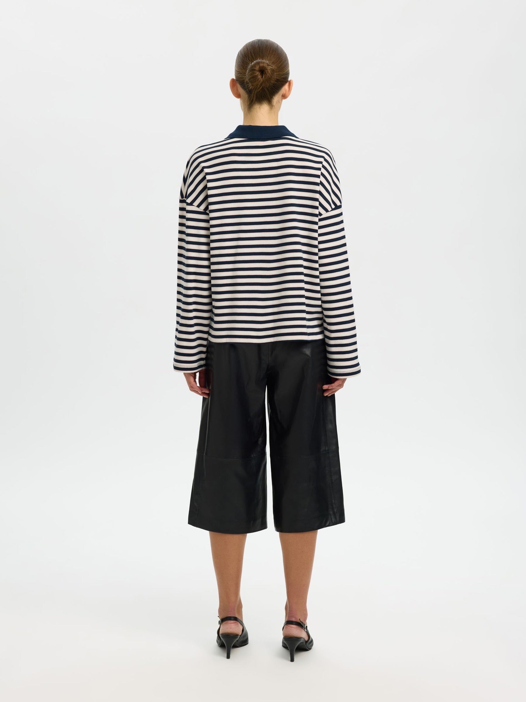 SLF MILLY LS EGRET STRIPE