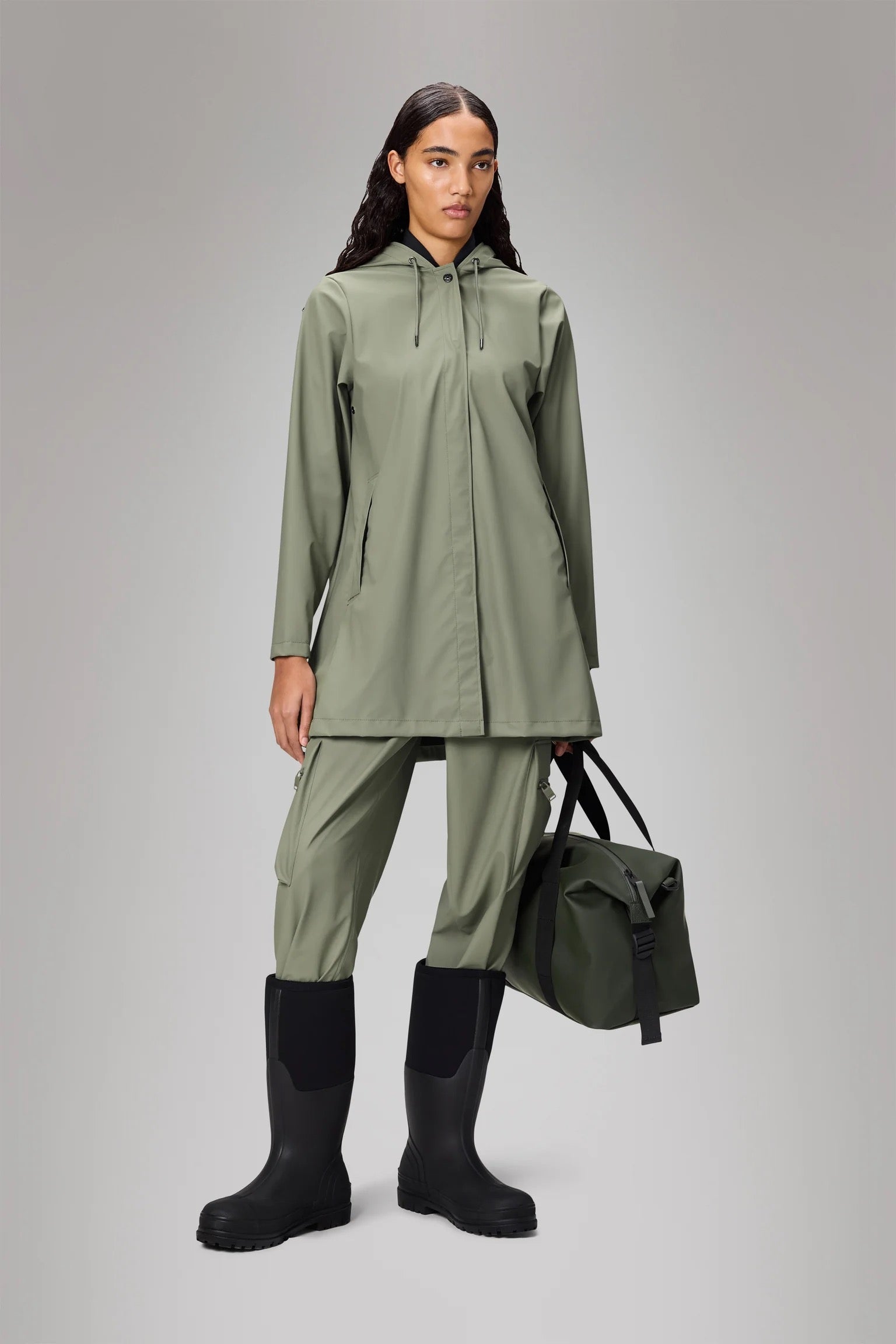 RAINS  A-LINE JKT DRIFT