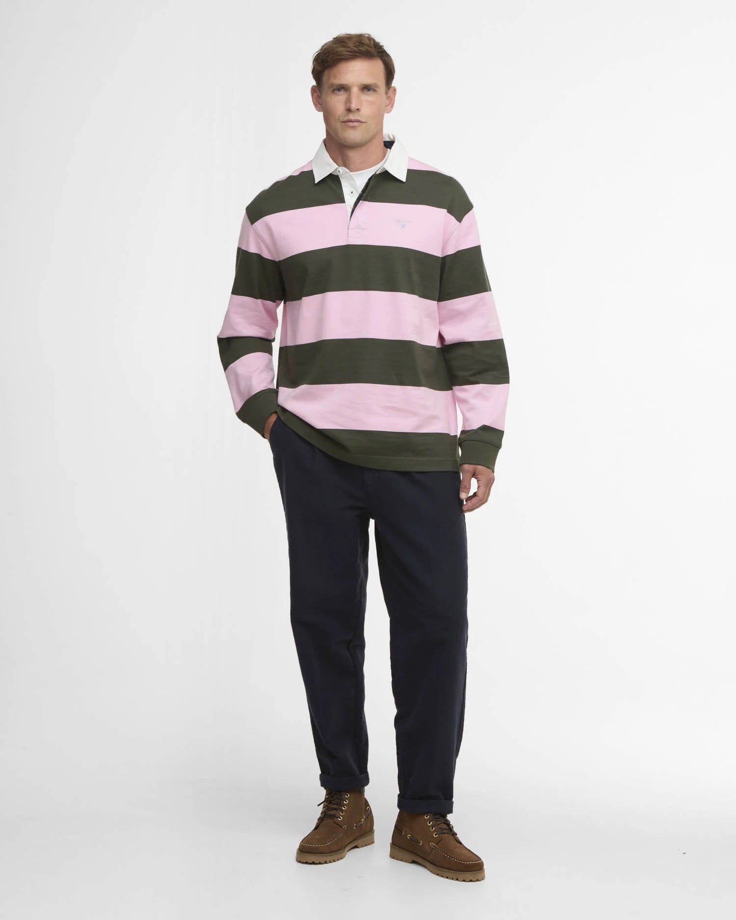 BARBOUR  BROOME RUGBY PINK