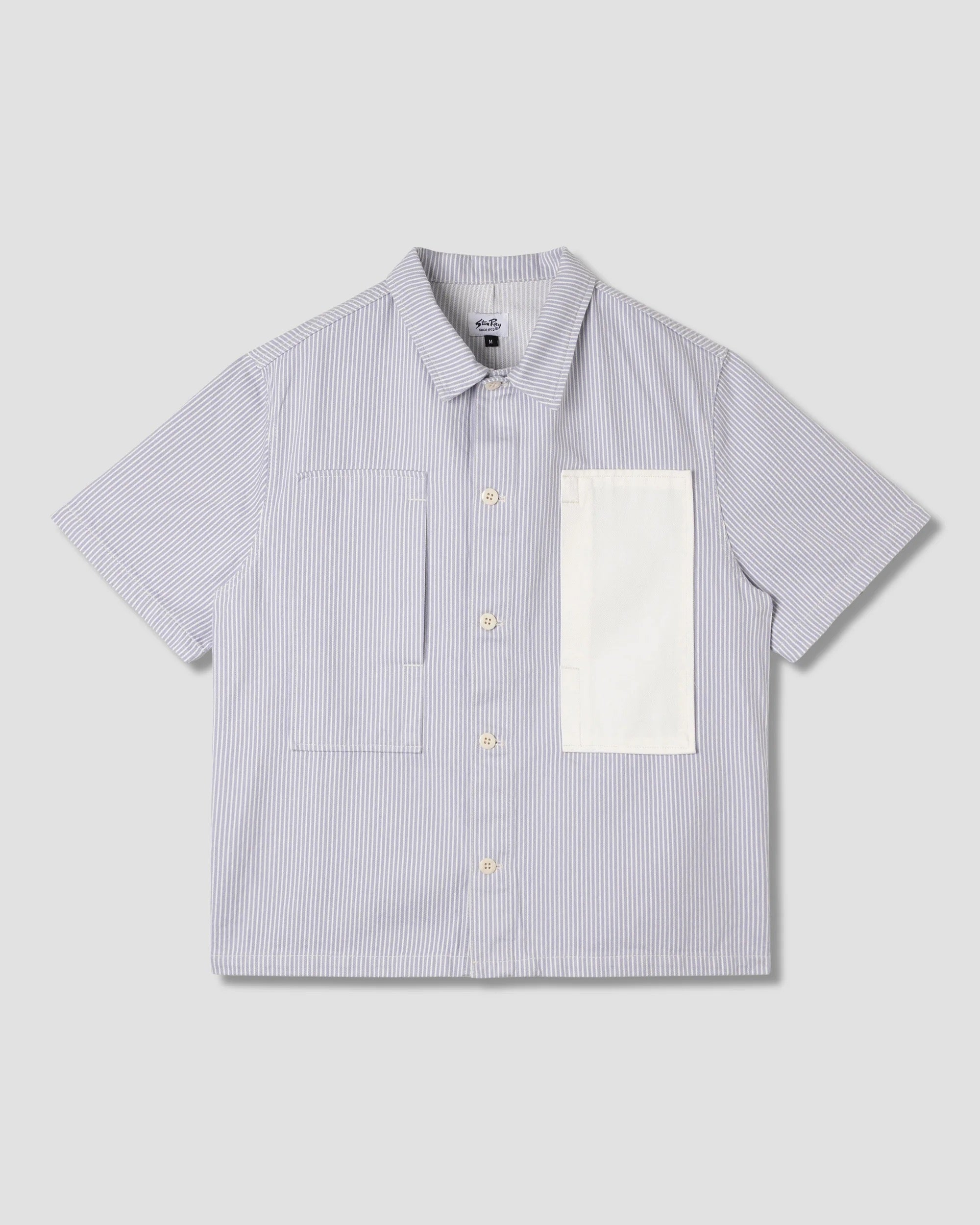 STANRAY SS PAINTER SHIRT COSMIC PURPLE HICKORY