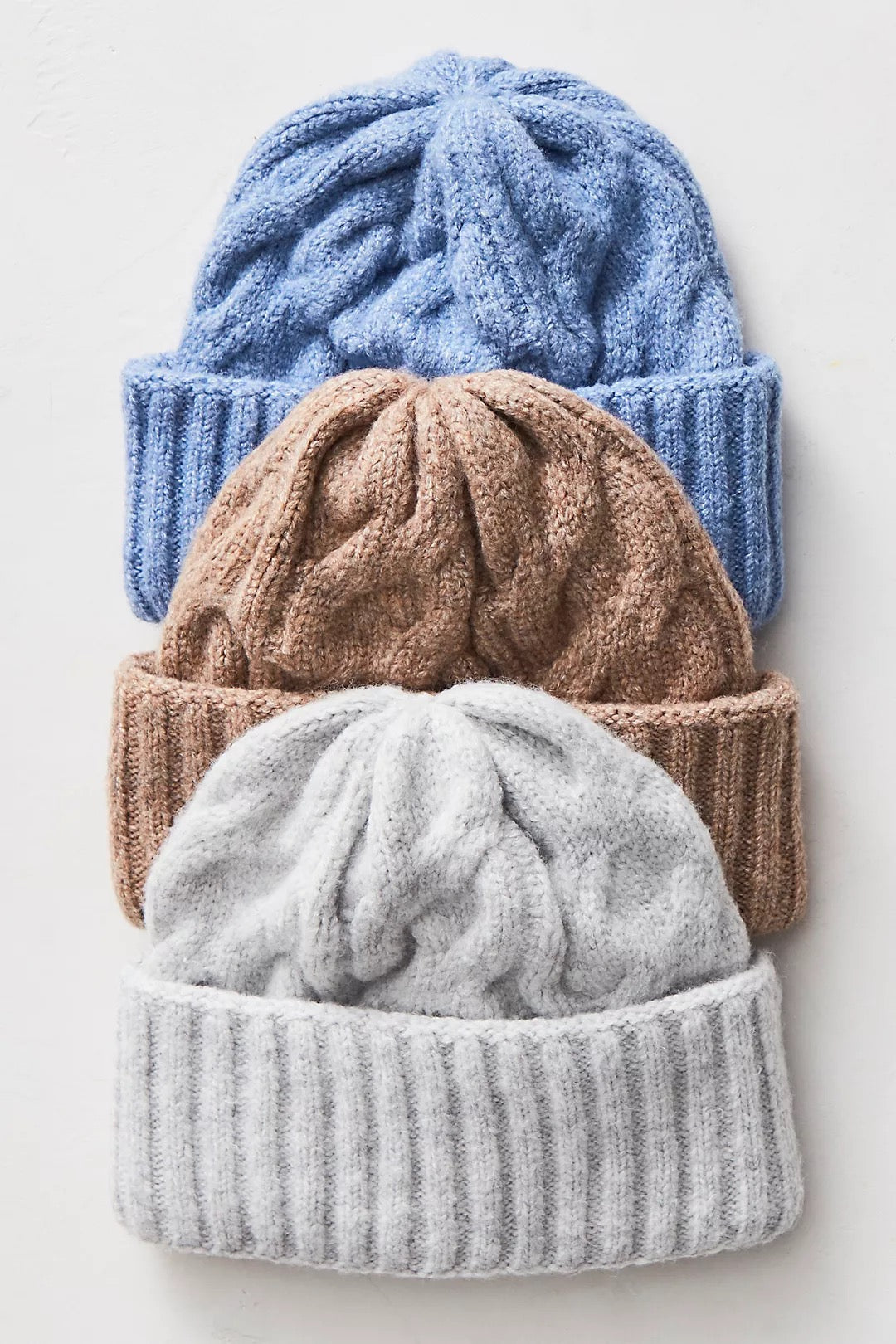 FREE PEOPLE COAST LINE BEANIE Blue
