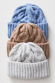 FREE PEOPLE COAST LINE BEANIE Blue