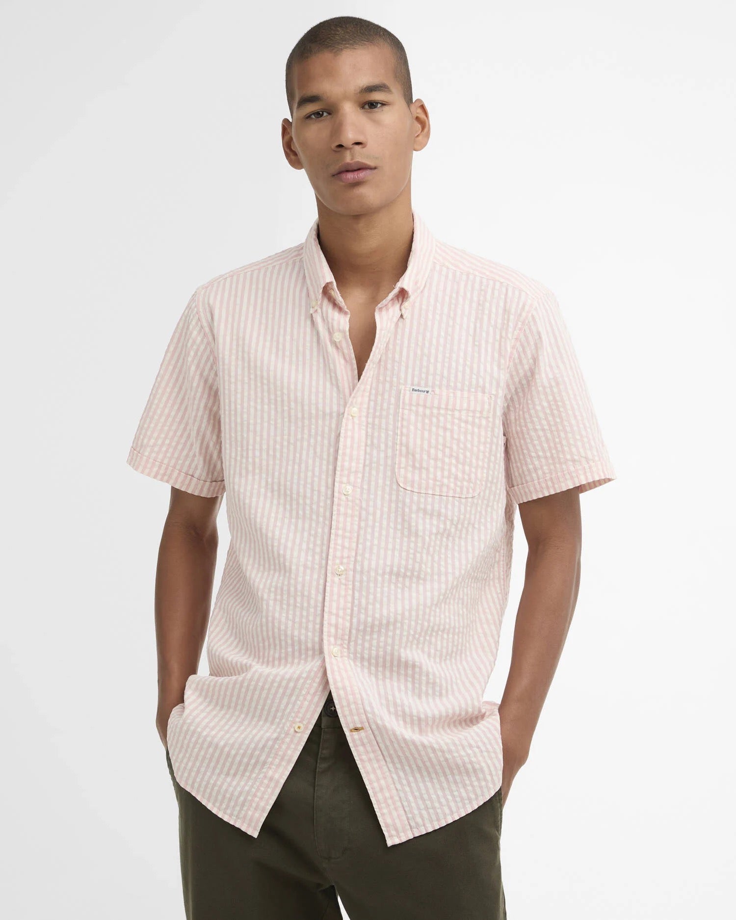 BARBOUR CRESSWELL SHIRT  MINERAL PINK