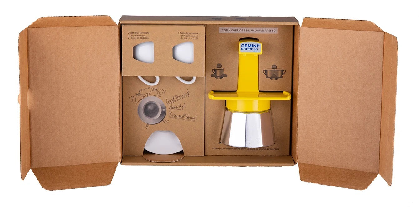 GEMINI COFFEE SET Yellow