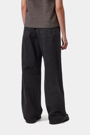CARHARTT WIP  JANE PANT BLACK HEAVY STONE WASH
