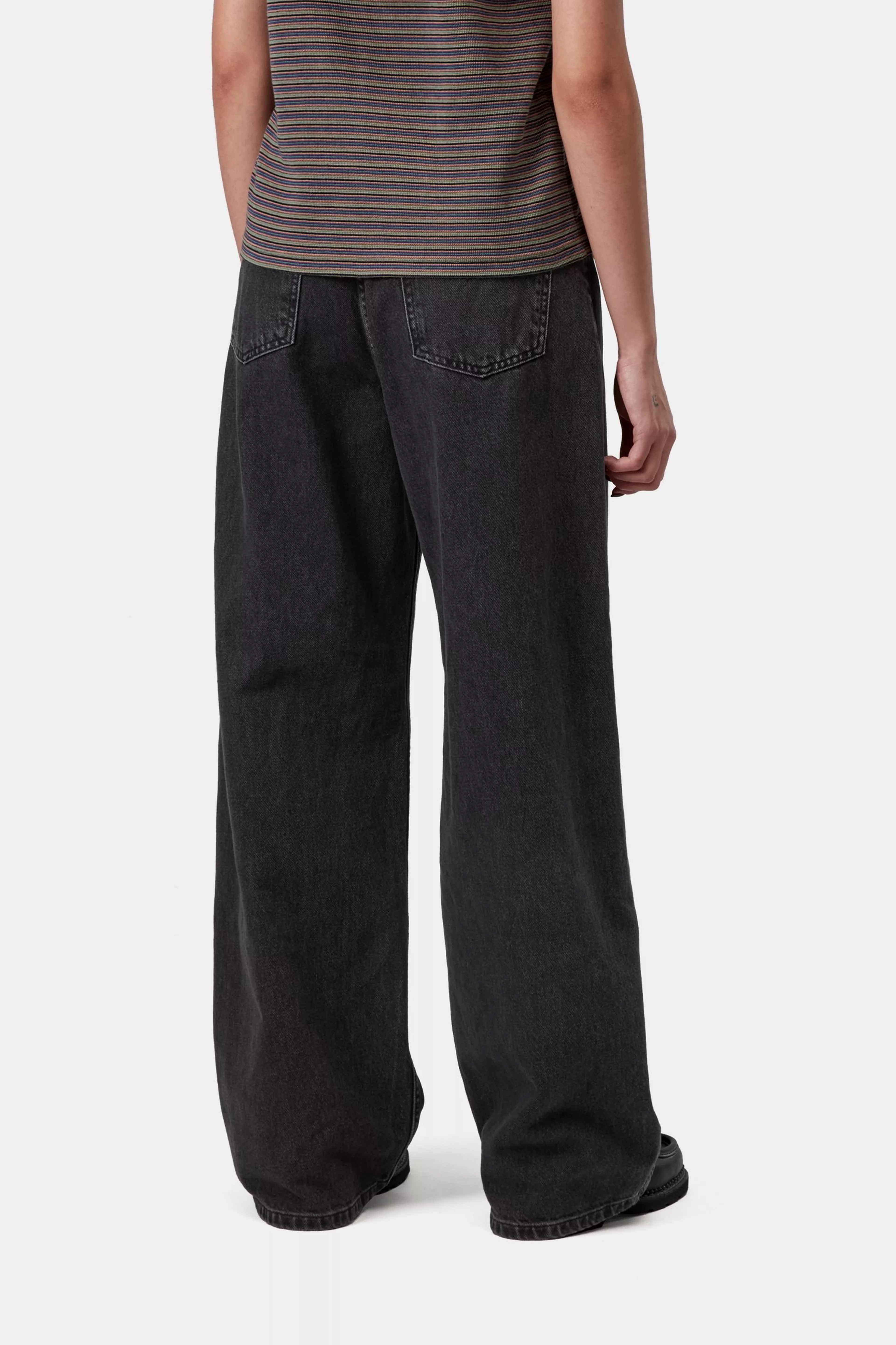 CARHARTT WIP  JANE PANT BLACK HEAVY STONE WASH