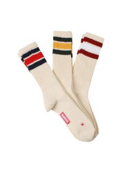 HEALTHKNIT SOCKS CRM GRN/NAV/BURG
