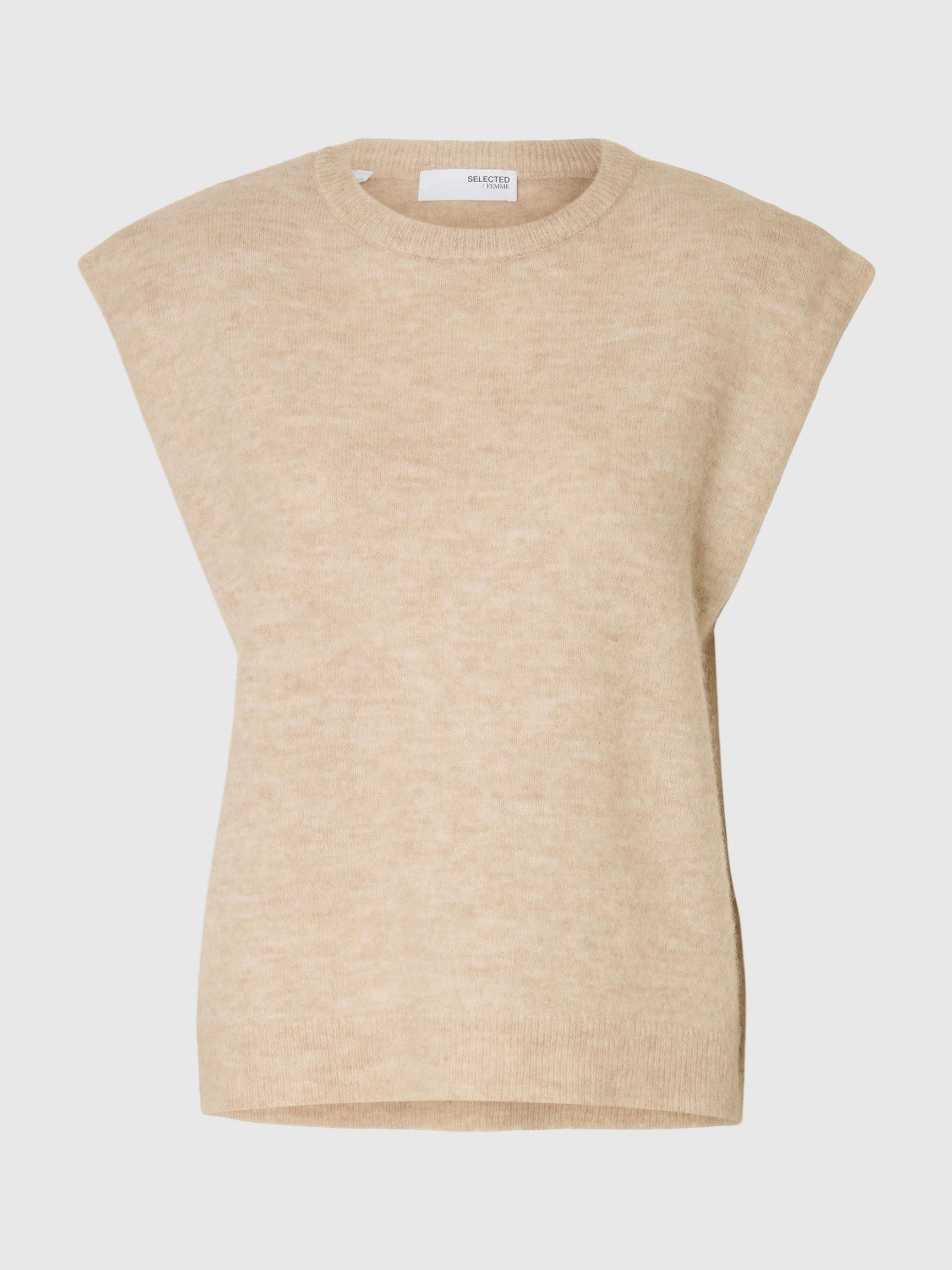 SELECTED LULU VEST BIRCH MELANGE